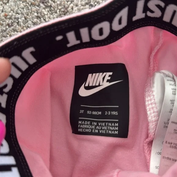 Nike Pink girls Leggings 3t - Picture 4 of 6